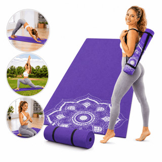 Tapete Yoga Pilates 1m x 50cm x 5mm Colchonete Academia Antiderrapante Ginástica Exercíci…