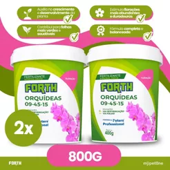 Kit 2 Fertilizante Forth Orquideas Floração 400g 09.45.15 Adubo