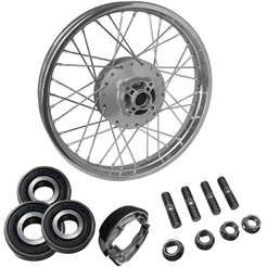 Roda Traseira Montada Alinhada Raio 4mm Honda Fan 125 2009 Á 2018 + Rolamentos Lona Patim Freio