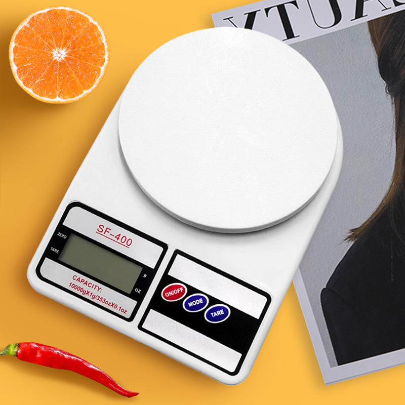 Balança Digital de Cozinha 10kg/1g - Alta Precisão para Nutrição, Fitness e Confeitaria branco