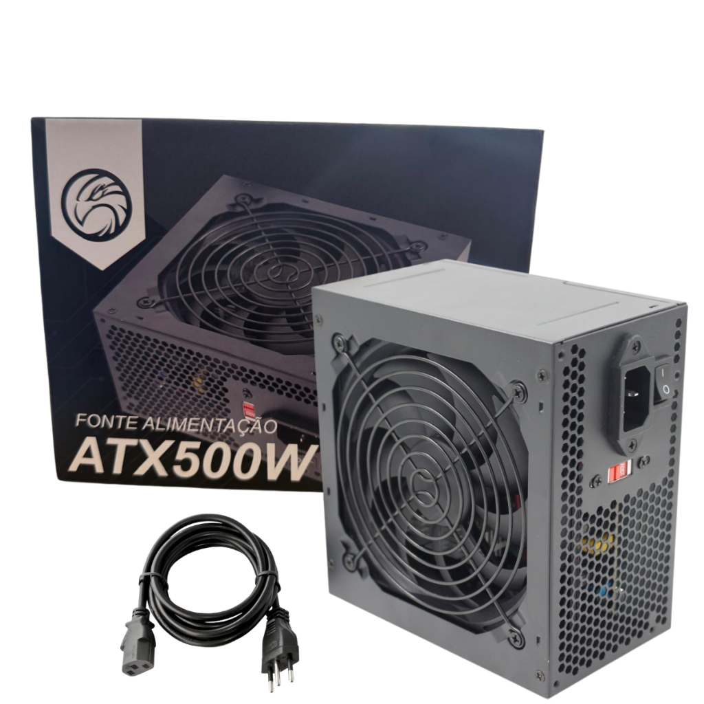 Fonte Atx De Alimentação Para Pc Brazil Pc Bpc/5330-b 500w
