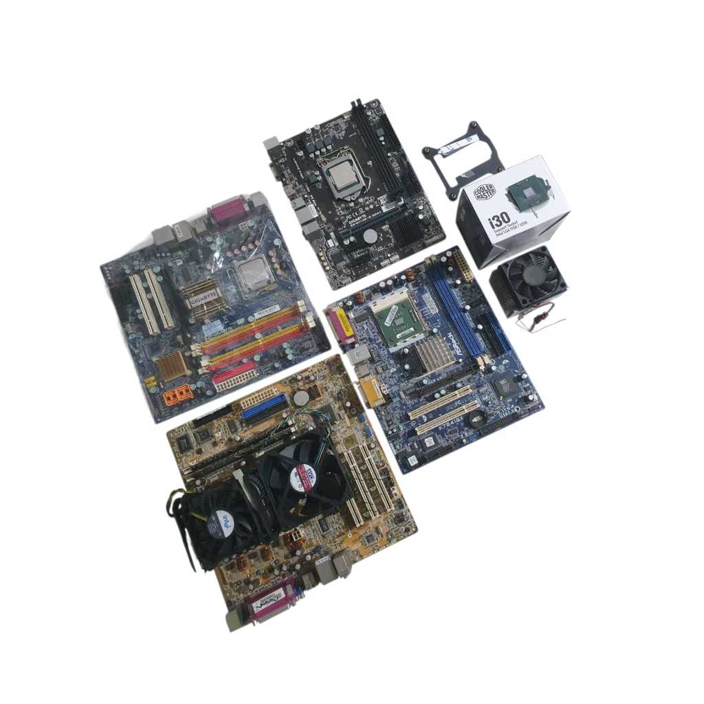 Lote de Placas mães para computador e acessórios adicionais