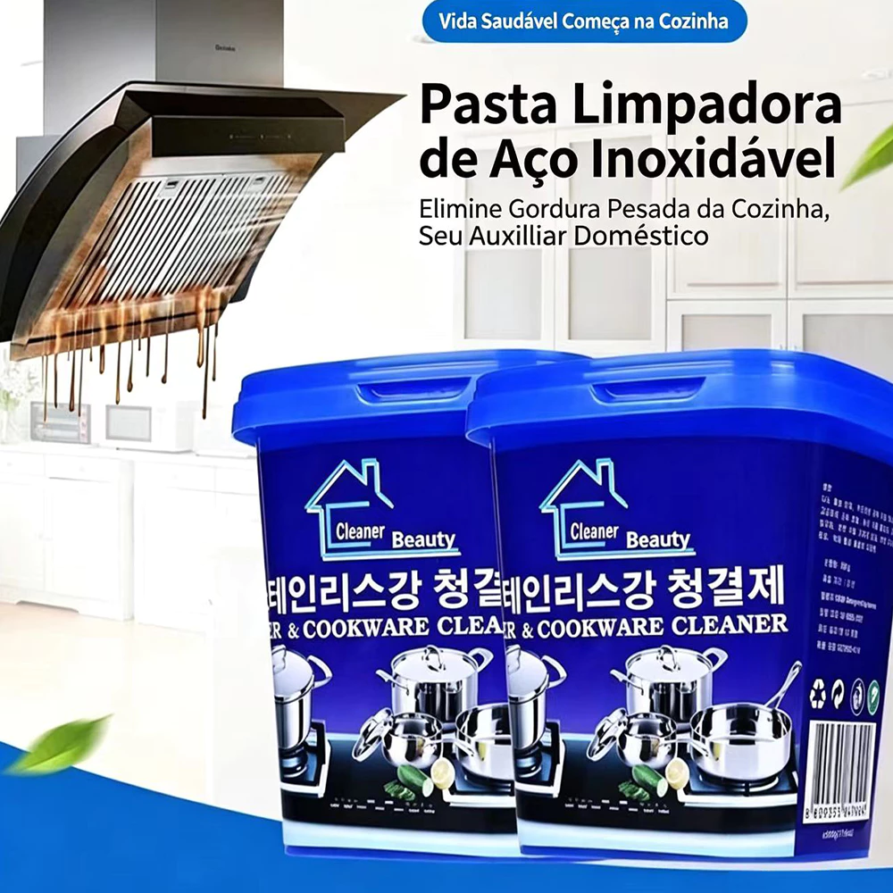 Desengordurante Removedor De Gordura Panela Spray Fogão Coifa Air Fryer Removedor limpa 500g -E3 — imagem 1