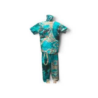 Conjunto Masculino com Ekete com Estampa Africana - Candomblé