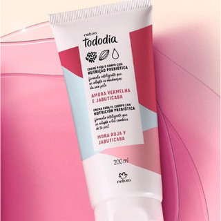 Creme Desodorante Nutritivo para o Corpo Tododia Amora Vermelha e Jabuticaba -  200ml