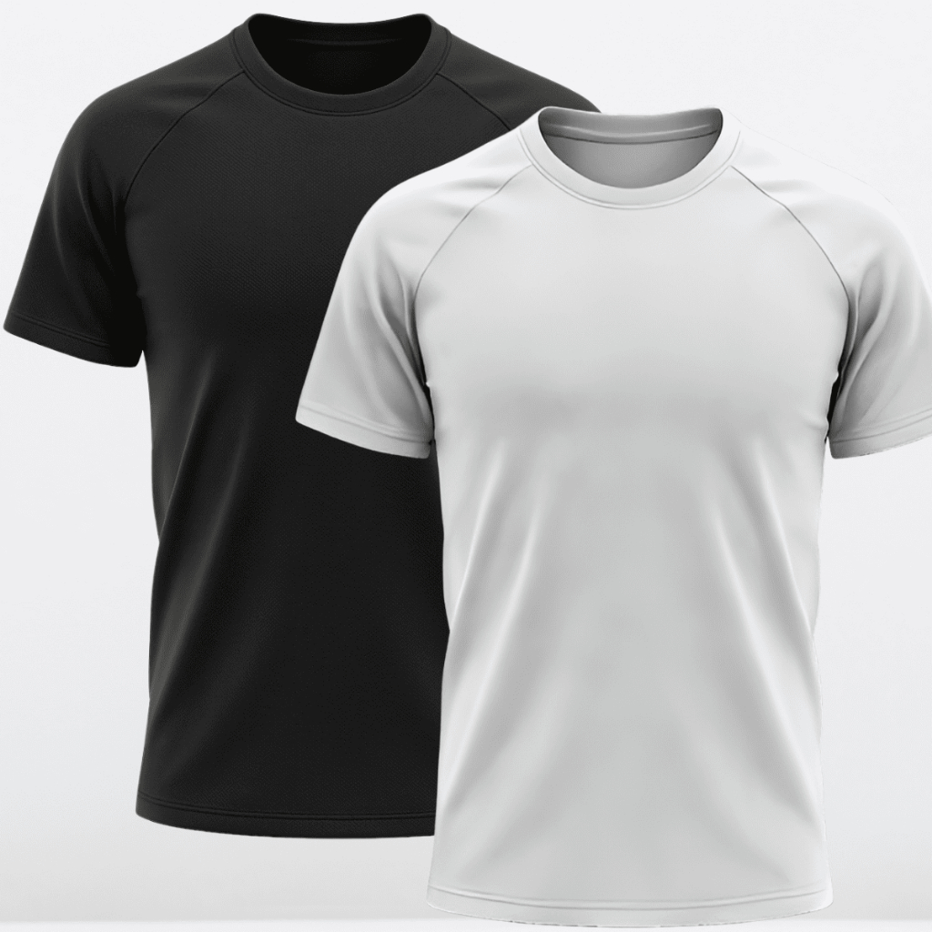 Kit 2 Camisetas Masculinas Dry Fit Raglan Proteção Uv Solar  Basica Lisas para Treinar Academia