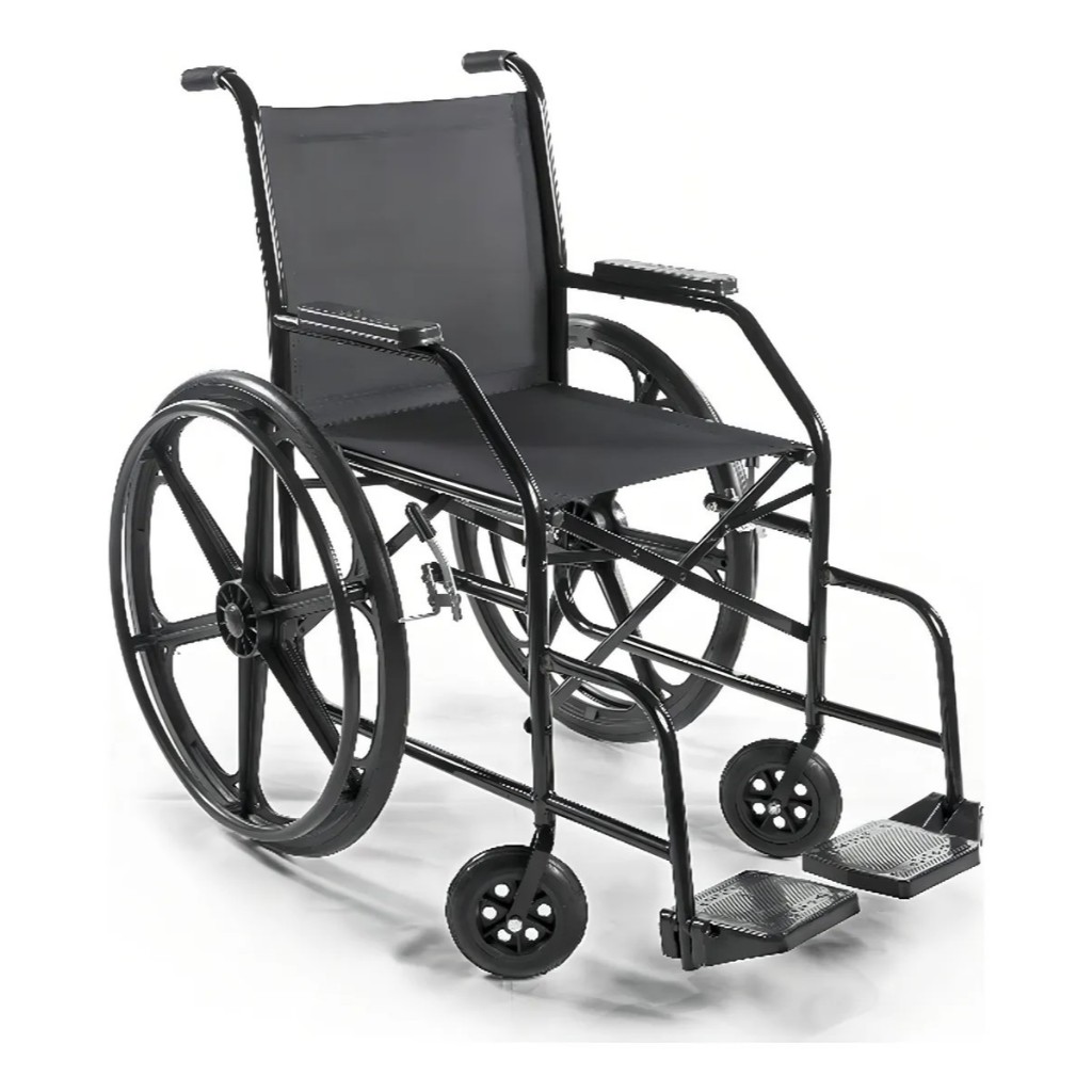 Cadeira de Rodas Simples Pneus Maciços Prolife 100kg.