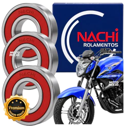 Kit Rolamento Roda Traseira Fazer 250 2005 á 2023 Nachi