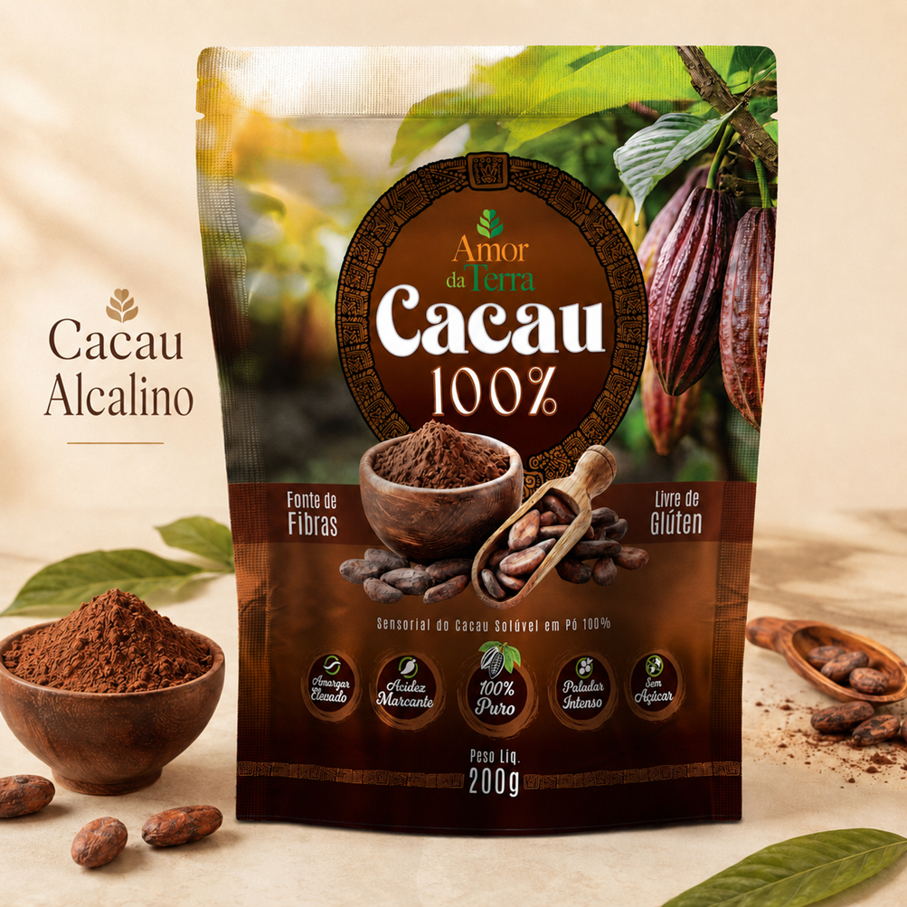 Cacau em Pó 100% Puro 200g Amor da Terra