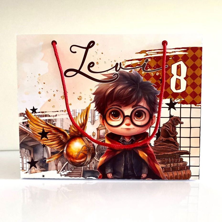 sacolinha harry potter kit sacolinha personalizada harry potter | sacolinha lembrancinha,aniversario,festa harry potter