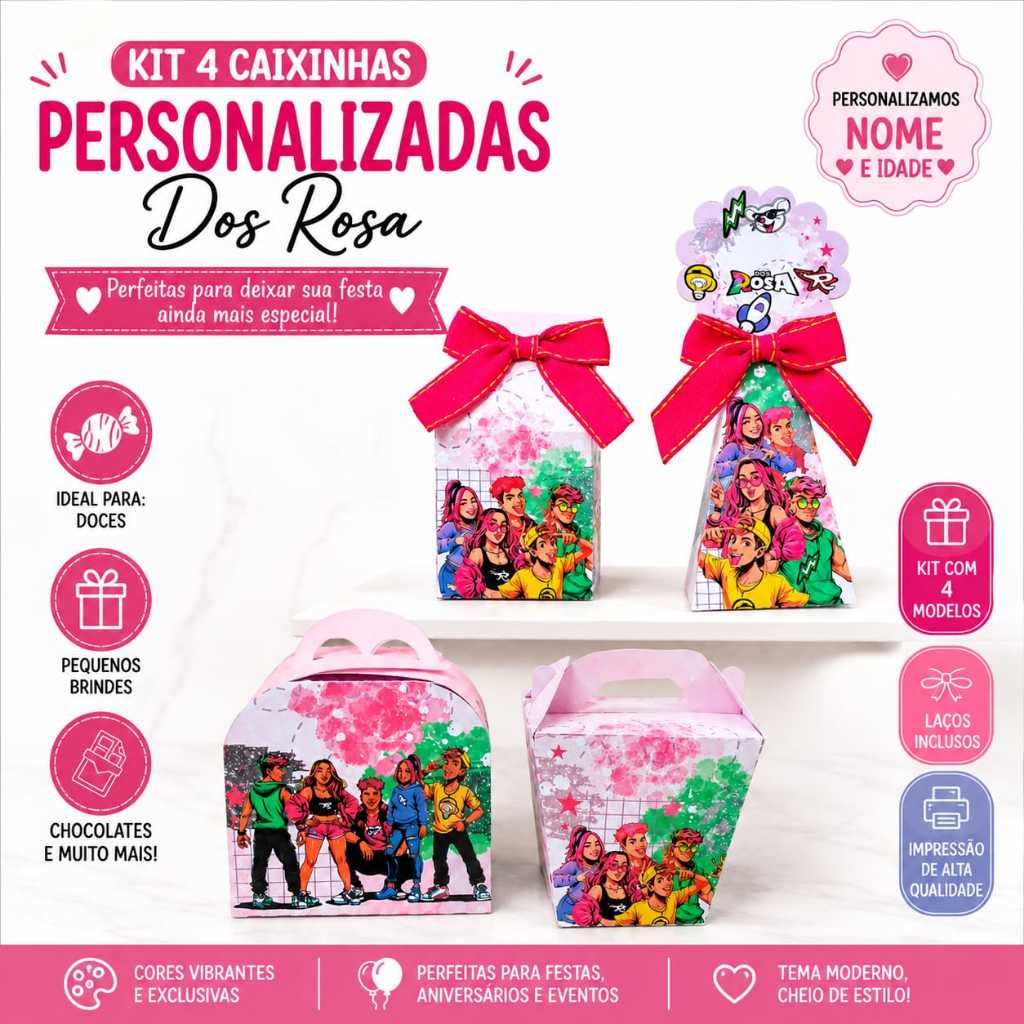 kit caixinhas personalizadas com laço, para lembrancinhas, Lembrancinha personalizada, caixinha personalizada.