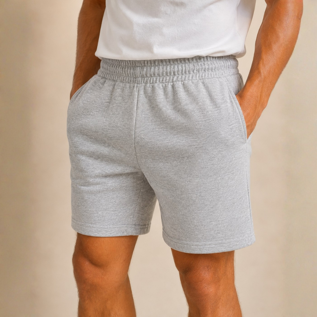 BERMUDA SHORT MOLETOM SLIM TREINO FIT CASUAL