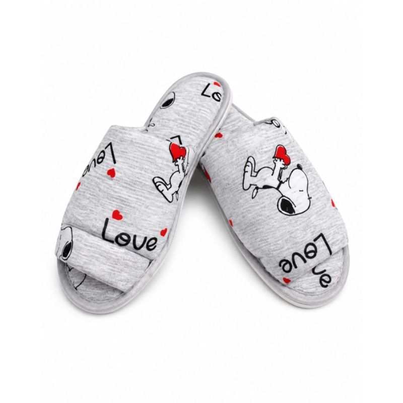 Chinelo De Pano Chinelo De Quarto Pantufa Aberta Confortável Feminina — imagem 2 de 2