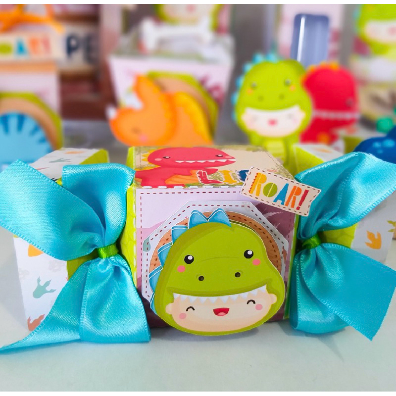 Kit Lembrancinhas Personalizadas Festa Infantil | Caixinhas Personalizadas | Dinossauro/ Dino / Dinossauro Baby