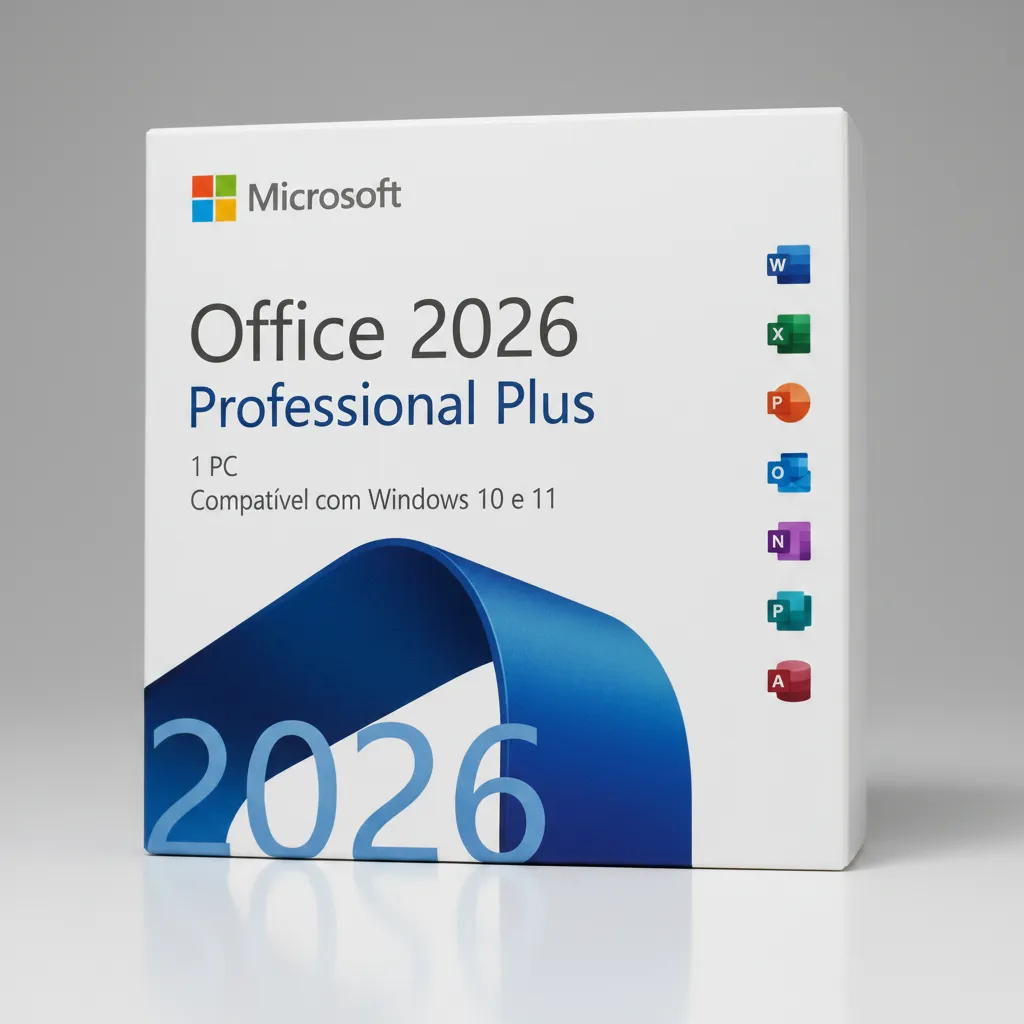 Microsoft Office 2026 Profissional Plus |1PC Licença Permanente  Entrega Fisica