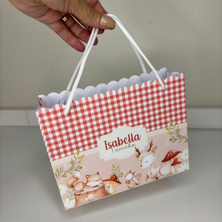 Sacolinha Surpresa Bosque menina Vermelho | Personalizados | Lembrancinhas | Festa | Aniversário