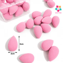 ANA1108 12Unidades Mini Gota d'água Esponjas Maquiagem Profissional Macia Macia Acabamento
