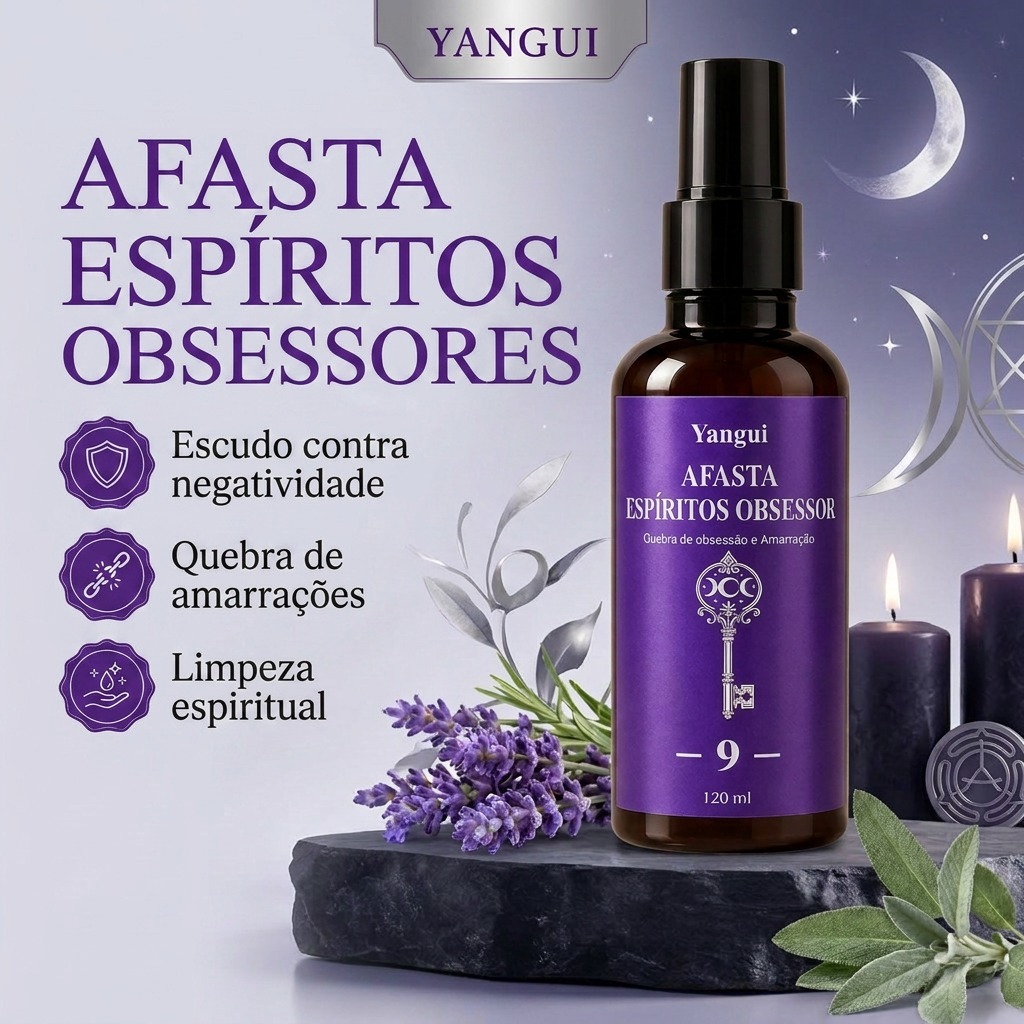 Afasta Espíritos Obsessores Spray Yangui 120ml