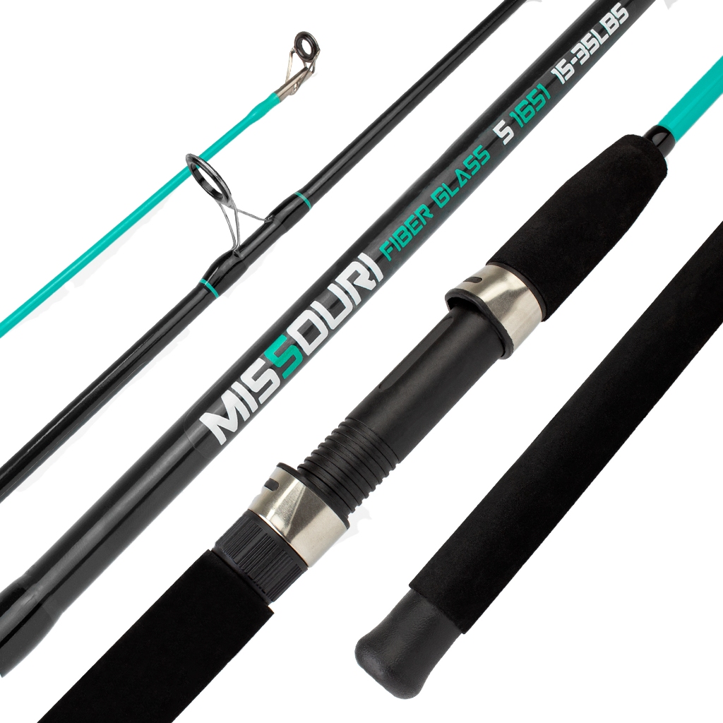 Vara De Pesca Missouri 1,65m / 1,80m / 2,10m 2 Partes Fibra De Vidro Maçica Molinete E Carretilha Albatroz Fishing
