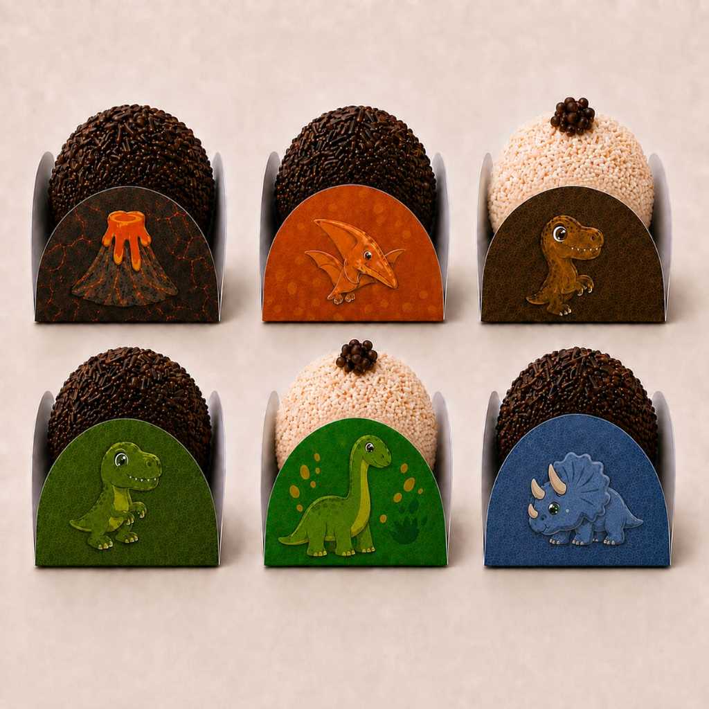 FORMINHAS PERSONALIZADAS PARA DOCES TEMA DINOSSAURO / LEMBRANCINHAS / FESTA INFANTIL DINO BABY
