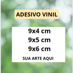 Adesivo 9x4/9x5/9x6 personalizado com sua arte/logo - Etiqueta, Rótulo, já vai recortado