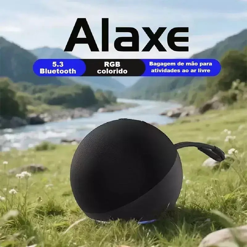 Caixa De Som Portatil Alaxe Super Bass Com Bluetooth E Radio Caixinha de Som Caixa de Som Pequena Branca Preta Vermelha