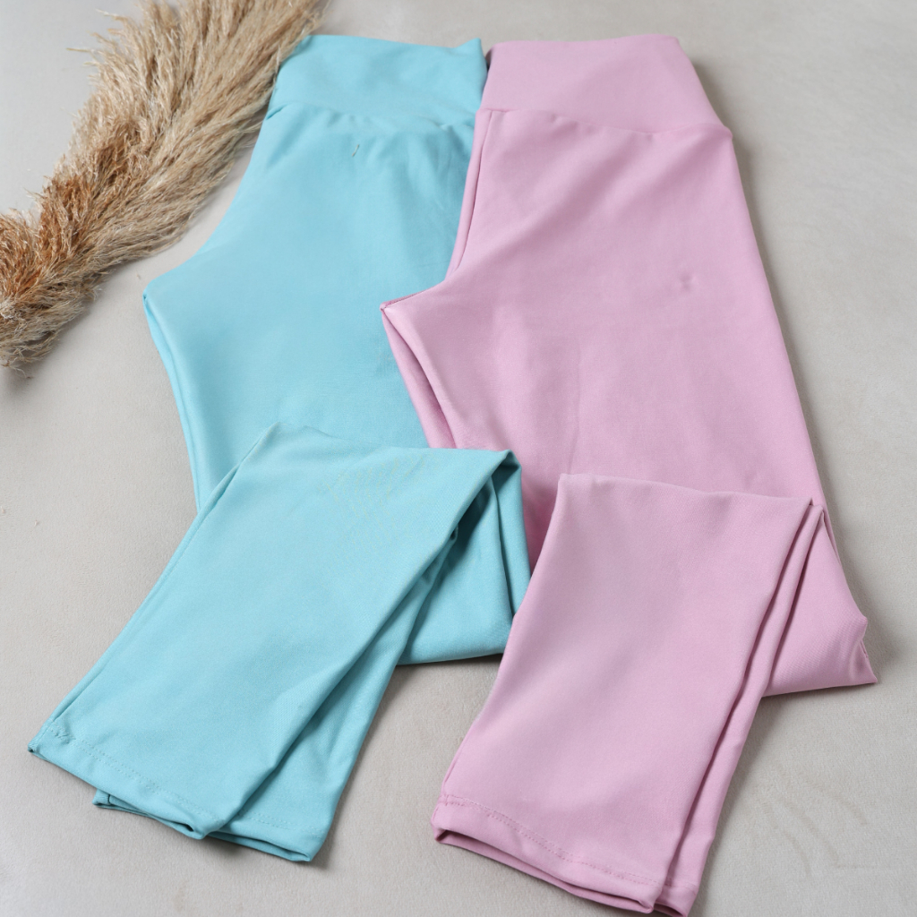 Kit 2 Calça Legging de Cintura Alta para Academia Feminina Esportiva  Modeladora