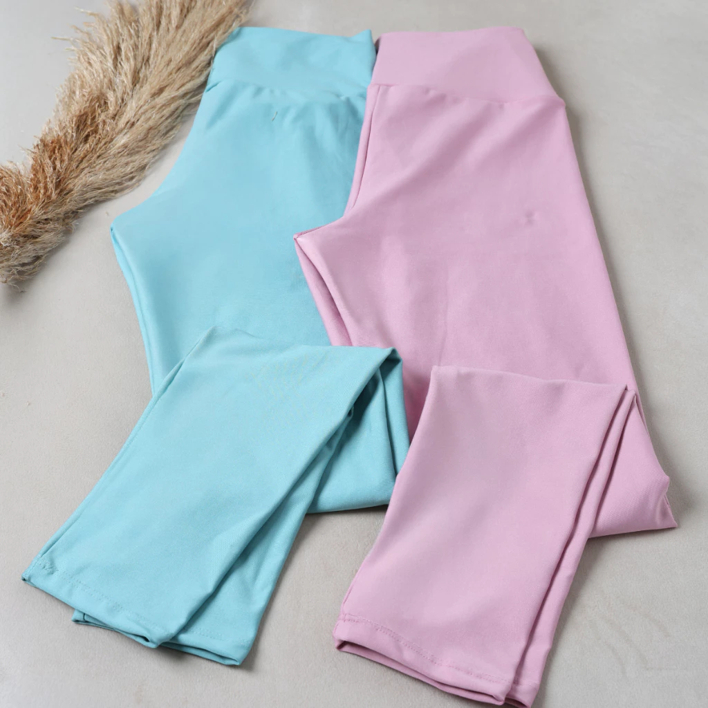 Kit 2 Calça Legging de Cintura Alta para Academia Feminina Esportiva  Modeladora — imagem 1
