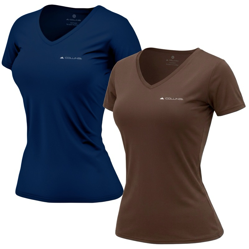 Kit 2 Camisa Feminina Dry fit ideal para Academia Corrida e exercícios Collinea Sportswear