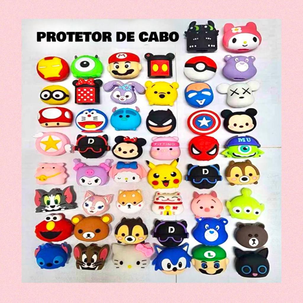 Protetor De Cabo Para Celular Universal KIT 2 UNIDADES - IPHONE ou ANDROID e Enfeite para ESTETOSCÓPIO