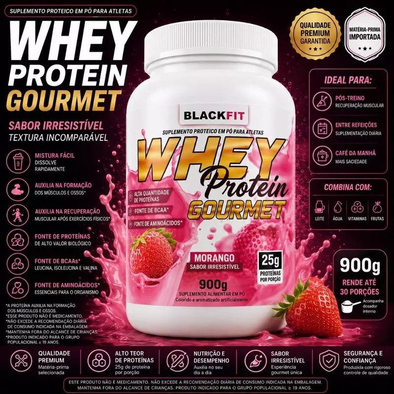 Whey Protein: 69% Off, Sabor e Qualidade! 💪