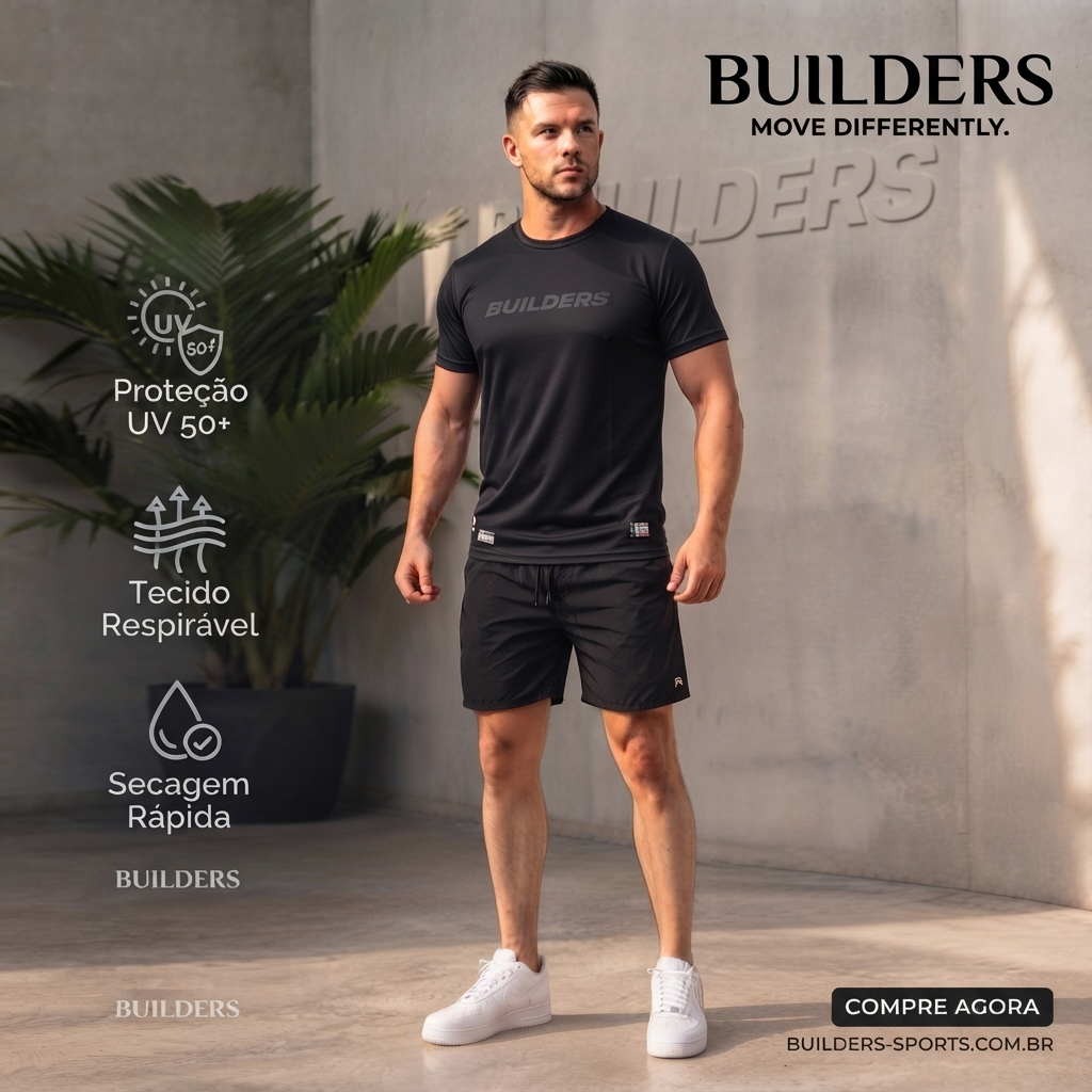 Conjunto Masculino Dry Fit Camiseta e Short Academia Treino Fitness Corrida Esportivo Leve Confortável