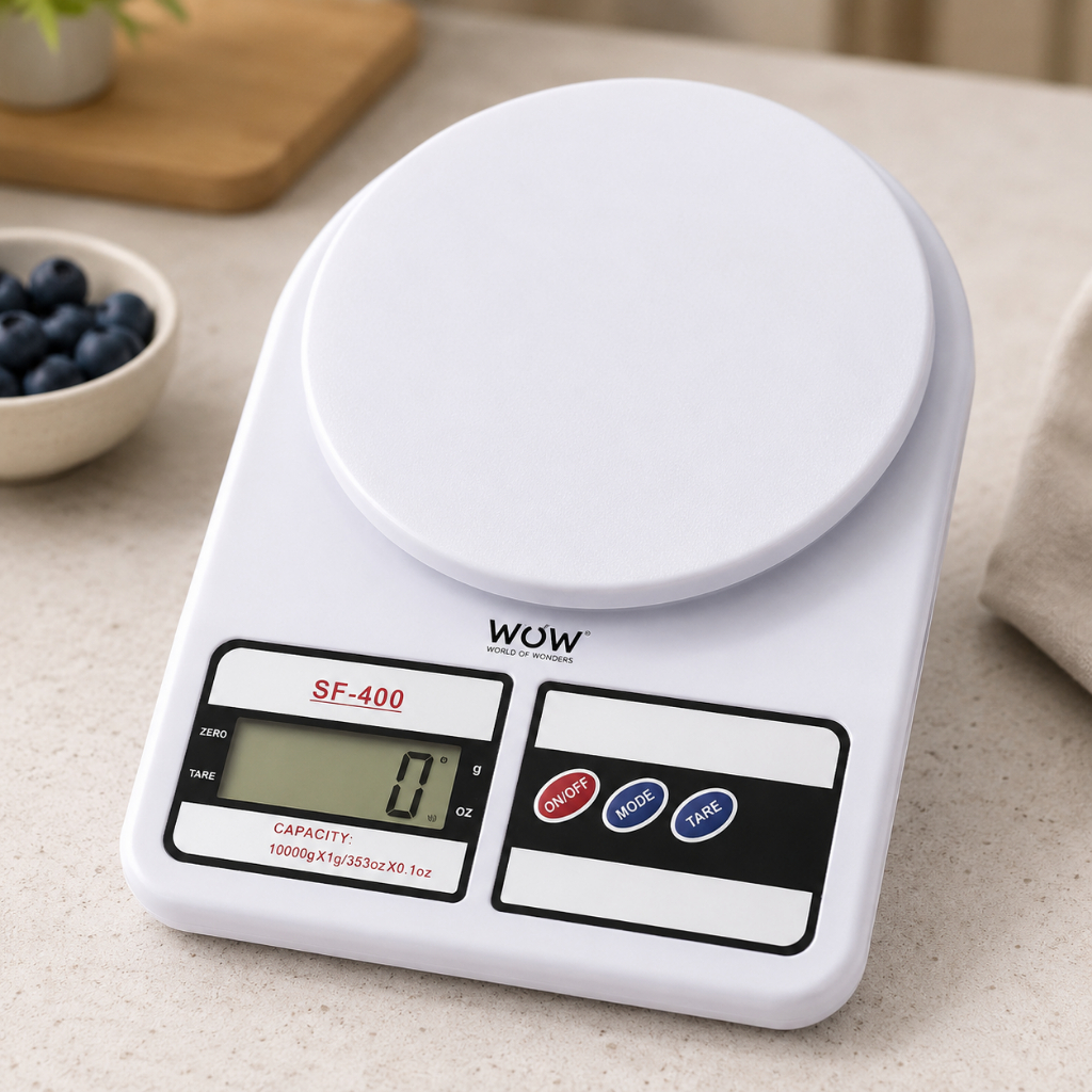 Balança Digital De Cozinha Multiuso Capacidade 10Kg Branco