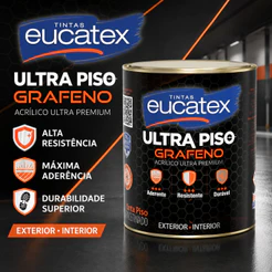 Tinta Piso e Muro Eucatex Grafeno Muito Mais Resistente 900ml Várias Cores