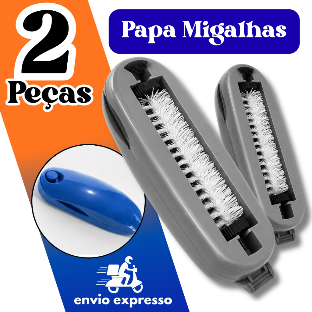 Escova Papa Migalhas Mágica Removedor de Farelos Mesa Pelos Limpeza Sofá Poltrona Bancada Cozinha