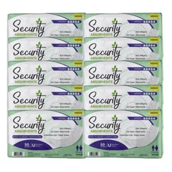 Kit C/10 Security Absorvente Geriátrico/Pós Parto Operatório/Incontinência Urinária Unissex 50 Uni