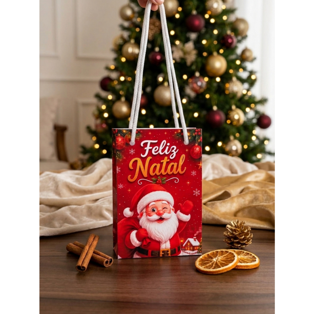 Sacolinha Personalizada de Natal | Sacolinha Surpresa | Lembrancinha de Natal | Festa Infantil🎄