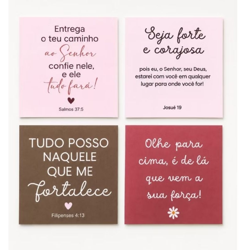 Mini ADESIVO com frases evangélicas - bíblicas 4x5cm / LEMBRANCINHA CRISTÃ/ Versículo — imagem 2 de 2