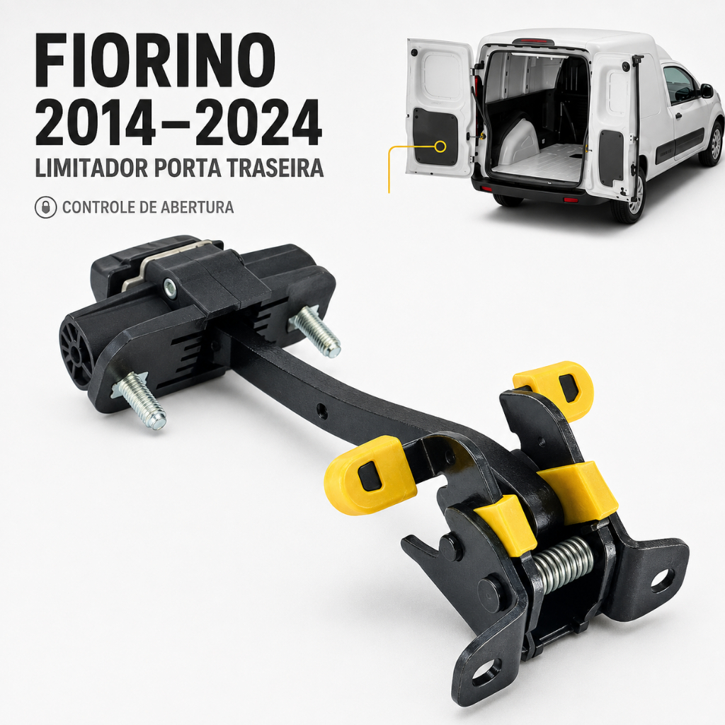 Limitador Da Porta Traseira Bau Fiat Fiorino 2014 A 2024
