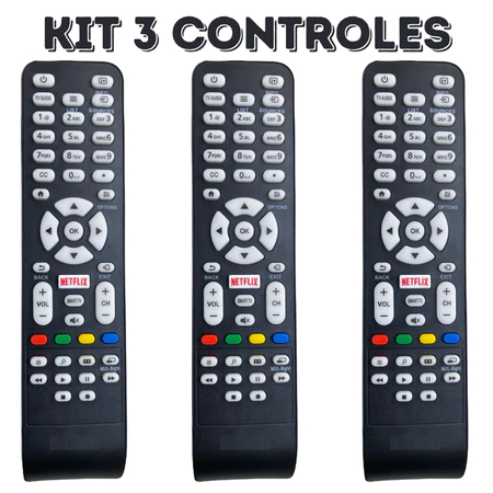 Controle Remoto TV AOC SMART TECLA NETFLIX