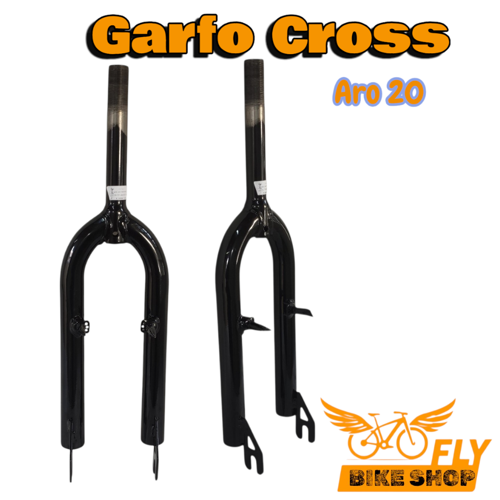 Garfo Rígido Bike Aro 20 Cross DNZ Freestyle Standard Rosca Fly Bike