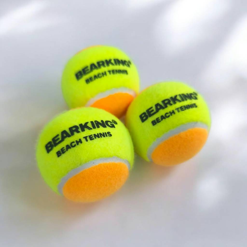 3 Bolas de Beach Tennis Bearking Profissional Aprovada ITF