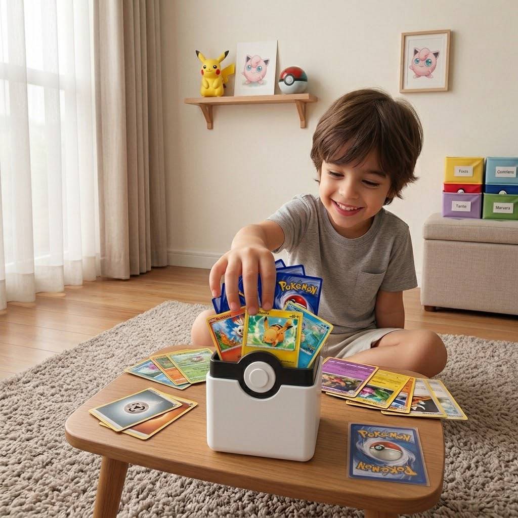 Deck Box para Cartas Pokémon TCG Estilo Game Boy Impressão 3D PLA | Organizador, box, games, jogos, carta, decoração,