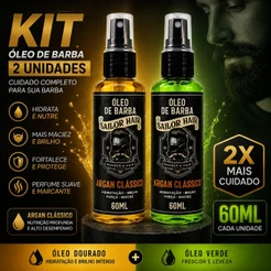 KIT 2 UNIDADES ÓLEO DE BARBA 60ML