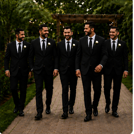 Gravatas preta Slim Para Padrinhos e Casamento (04 a 20 ) — imagem 2 de 2