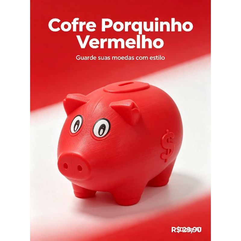 porquinho cofre plastico grande cofrinho porco