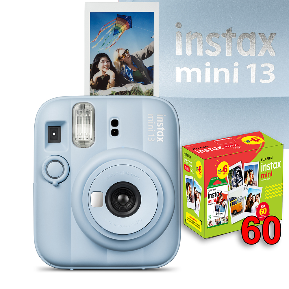 Câmera Instax Mini 13 com filme de 60 poses