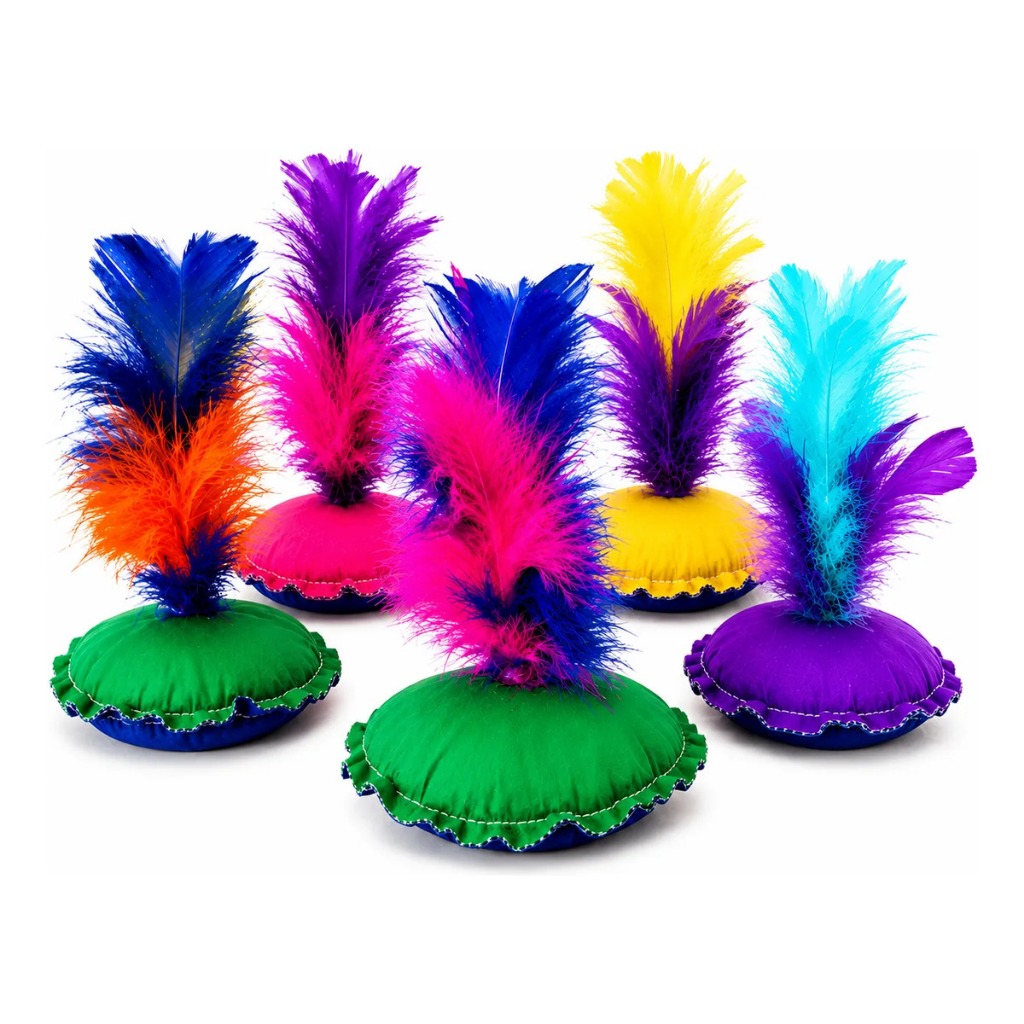Kit Com 10 Peteca Coloridas Pacote Lembrancinha Prenda Para Festas Junina