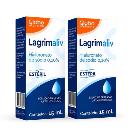 Colírio Lagrimaliv 15ml Kit 2 Unidades Lubrificante Ocular