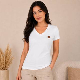 3 PEÇAS T-SHIRT FEMININA GOLA V BABY LOOK TAMANHO G